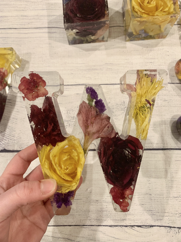 6” resin letter | Flourishing Forever